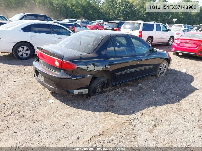 2005 Chevrolet Cavalier Ls Sport VIN: 1G1JH54FX57148902 Lot: 40497098