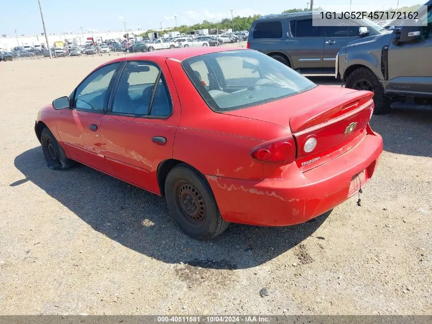 2005 Chevrolet Cavalier VIN: 1G1JC52F457172162 Lot: 40511581