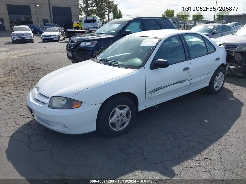 2005 Chevrolet Cavalier VIN: 1G1JC52F357205877 Lot: 40574289