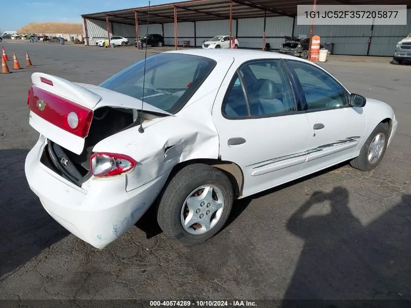 2005 Chevrolet Cavalier VIN: 1G1JC52F357205877 Lot: 40574289