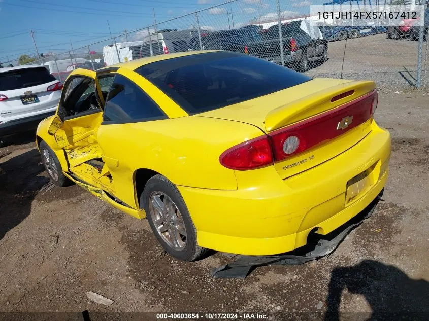 2005 Chevrolet Cavalier Ls Sport VIN: 1G1JH14FX57167412 Lot: 40603654