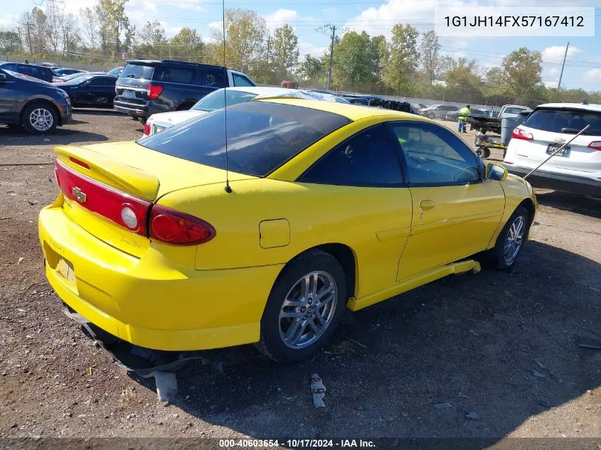 2005 Chevrolet Cavalier Ls Sport VIN: 1G1JH14FX57167412 Lot: 40603654