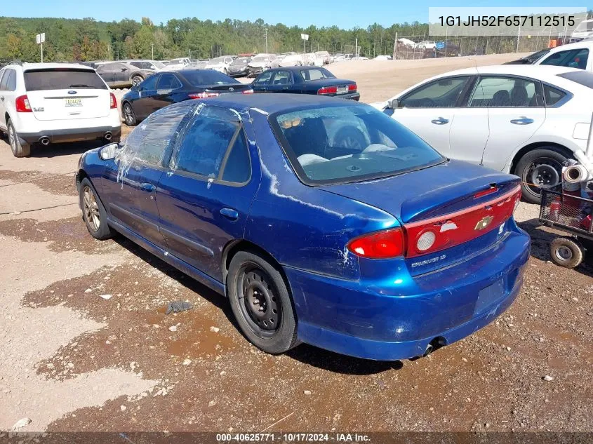 2005 Chevrolet Cavalier Ls Sport VIN: 1G1JH52F657112515 Lot: 40625771