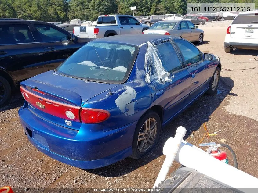 2005 Chevrolet Cavalier Ls Sport VIN: 1G1JH52F657112515 Lot: 40625771