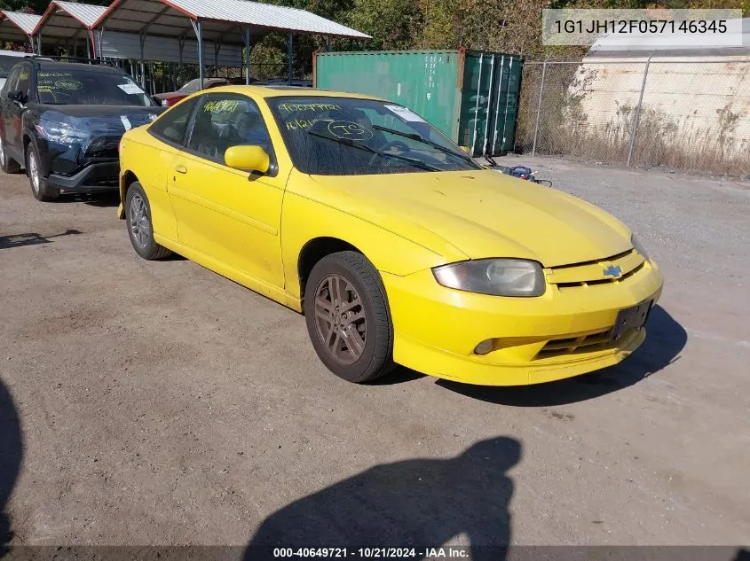 2005 Chevrolet Cavalier Ls Sport VIN: 1G1JH12F057146345 Lot: 40649721