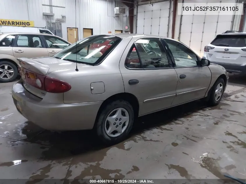 2005 Chevrolet Cavalier VIN: 1G1JC52F357161105 Lot: 40667815