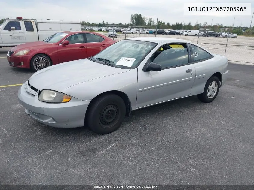 2005 Chevrolet Cavalier VIN: 1G1JC12FX57205965 Lot: 40713678