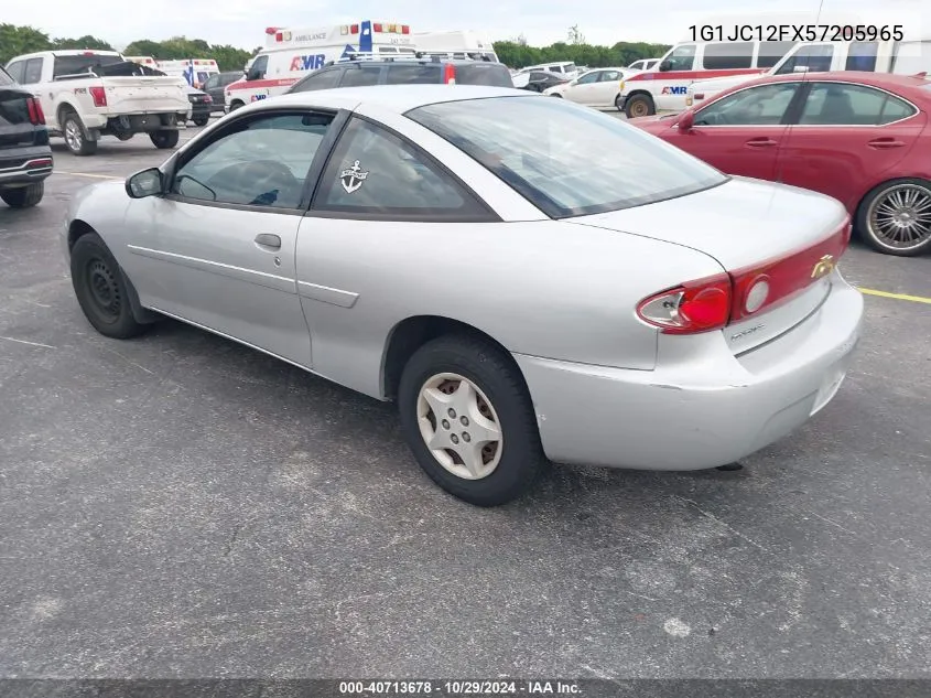 2005 Chevrolet Cavalier VIN: 1G1JC12FX57205965 Lot: 40713678