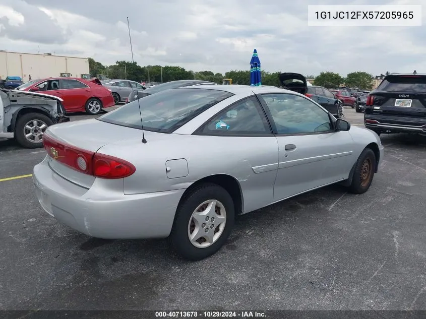 2005 Chevrolet Cavalier VIN: 1G1JC12FX57205965 Lot: 40713678