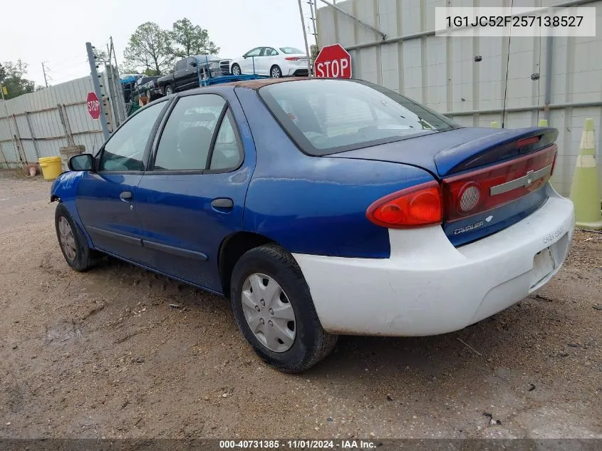 2005 Chevrolet Cavalier VIN: 1G1JC52F257138527 Lot: 40731385