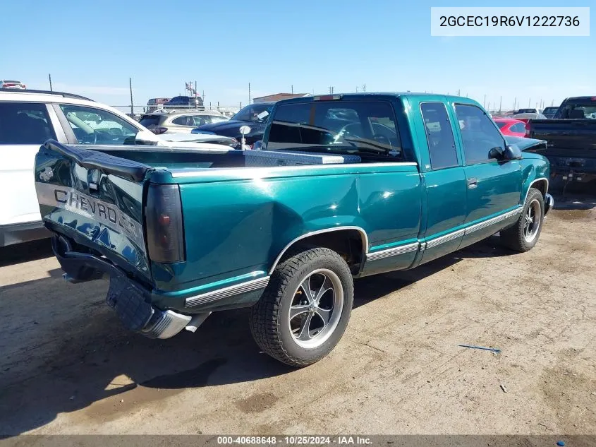 1997 Chevrolet C1500 Fleetside VIN: 2GCEC19R6V1222736 Lot: 40688648