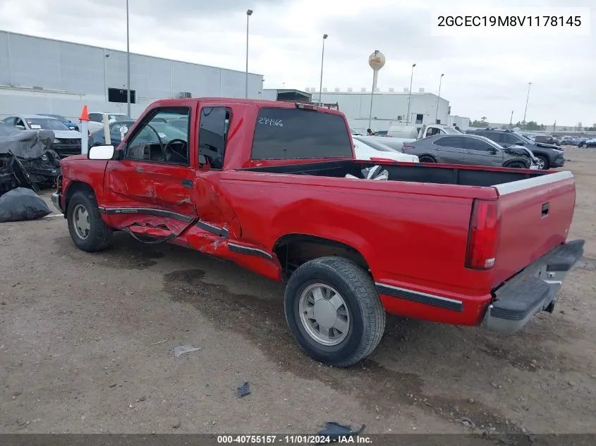 1997 Chevrolet C1500 Fleetside VIN: 2GCEC19M8V1178145 Lot: 40755157