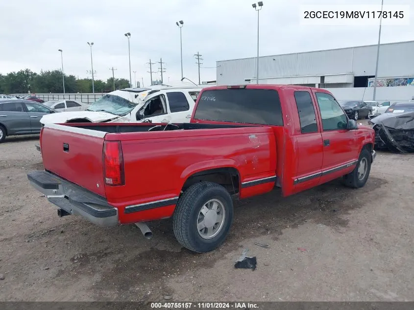 1997 Chevrolet C1500 Fleetside VIN: 2GCEC19M8V1178145 Lot: 40755157