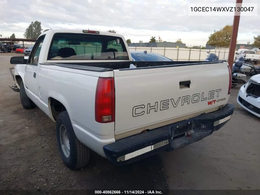 1997 Chevrolet C1500 Fleetside W/T VIN: 1GCEC14WXVZ130047 Lot: 40862666