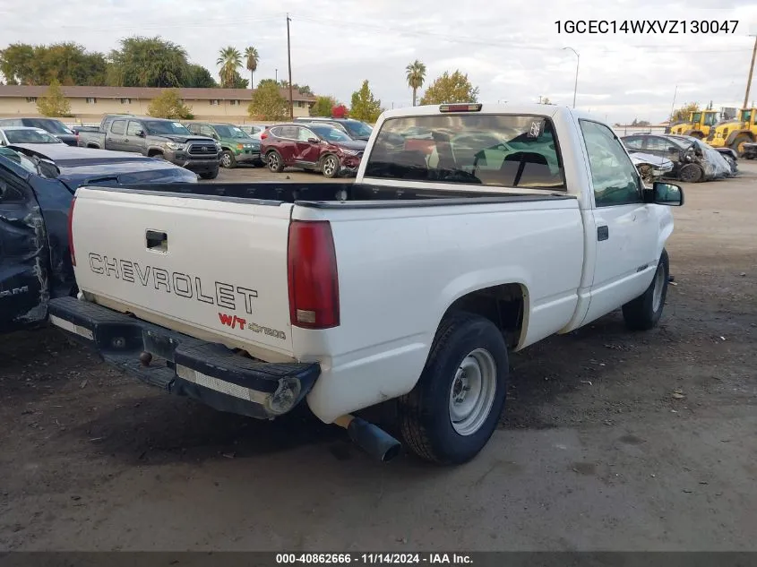 1997 Chevrolet C1500 Fleetside W/T VIN: 1GCEC14WXVZ130047 Lot: 40862666