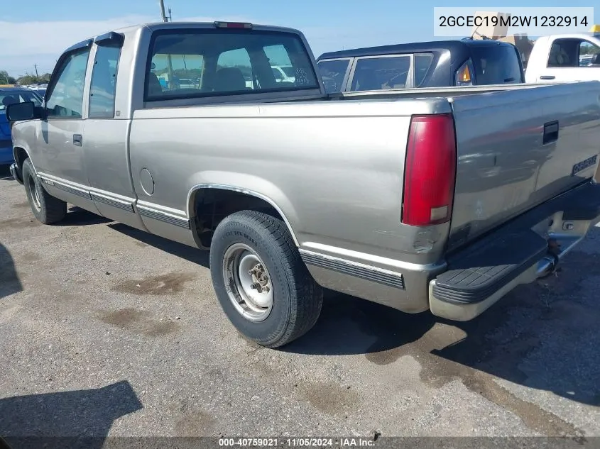 1998 Chevrolet C1500 Fleetside VIN: 2GCEC19M2W1232914 Lot: 40759021