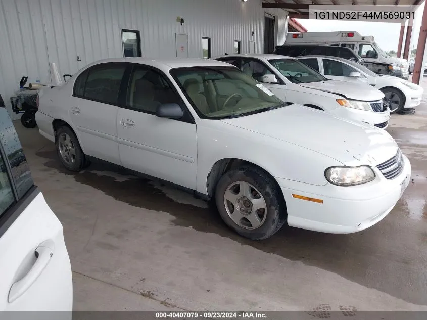 2004 Chevrolet Classic VIN: 1G1ND52F44M569031 Lot: 40407079