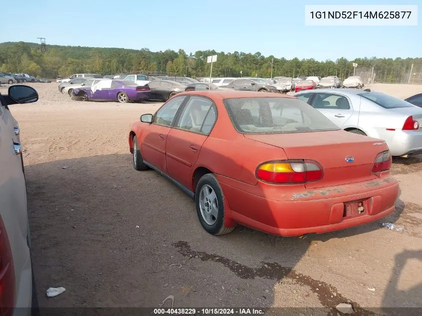 2004 Chevrolet Classic VIN: 1G1ND52F14M625877 Lot: 40438229