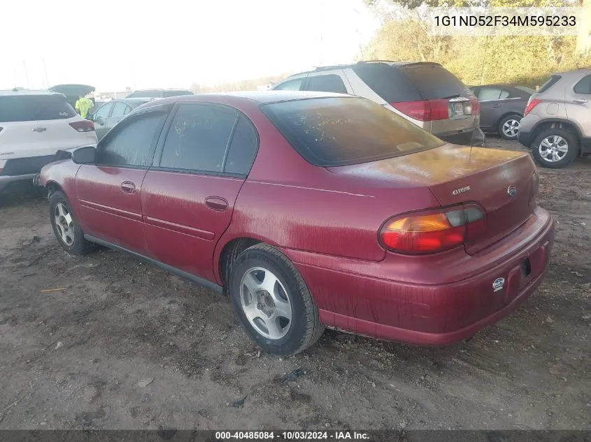 2004 Chevrolet Classic VIN: 1G1ND52F34M595233 Lot: 40485084