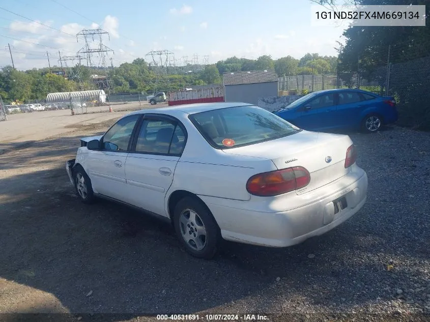 2004 Chevrolet Classic VIN: 1G1ND52FX4M669134 Lot: 40531691