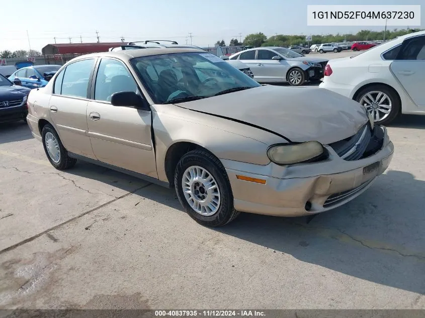 2004 Chevrolet Classic VIN: 1G1ND52F04M637230 Lot: 40837935