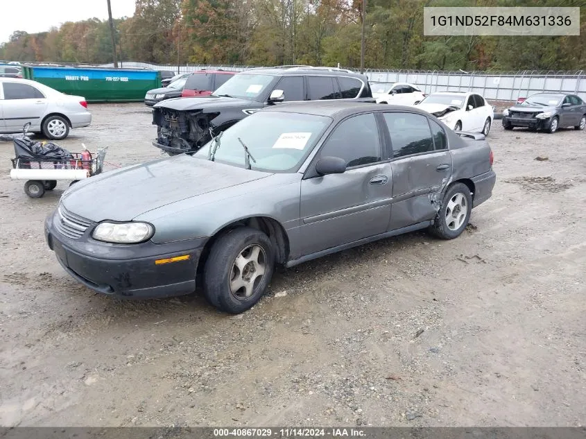 2004 Chevrolet Classic VIN: 1G1ND52F84M631336 Lot: 40867029