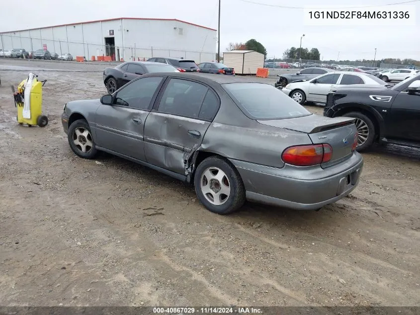 2004 Chevrolet Classic VIN: 1G1ND52F84M631336 Lot: 40867029