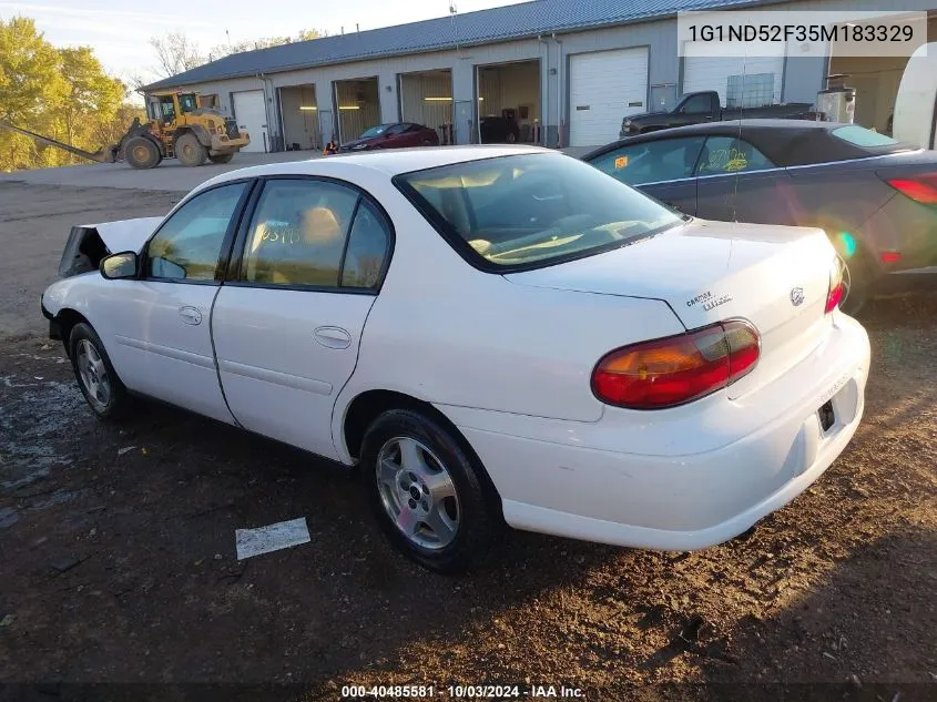 2005 Chevrolet Classic VIN: 1G1ND52F35M183329 Lot: 40485581