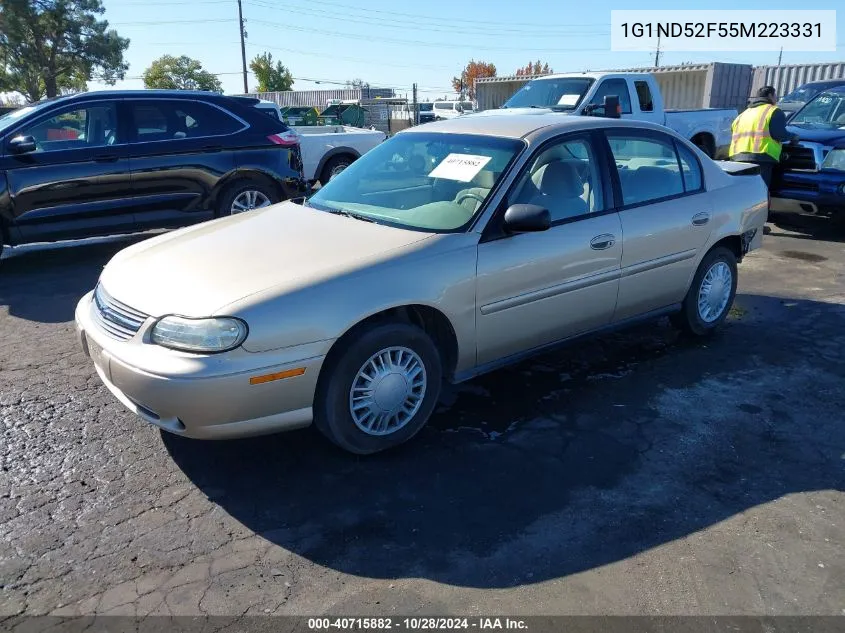 2005 Chevrolet Classic VIN: 1G1ND52F55M223331 Lot: 40715882