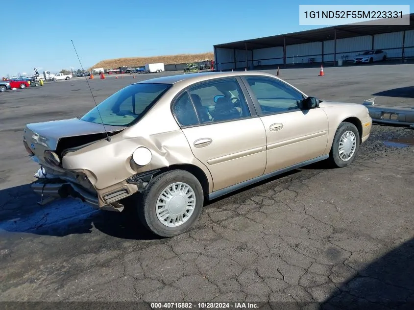 2005 Chevrolet Classic VIN: 1G1ND52F55M223331 Lot: 40715882