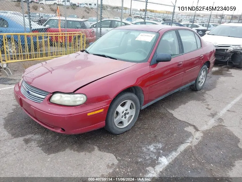 2005 Chevrolet Classic VIN: 1G1ND52F45M234059 Lot: 40759114