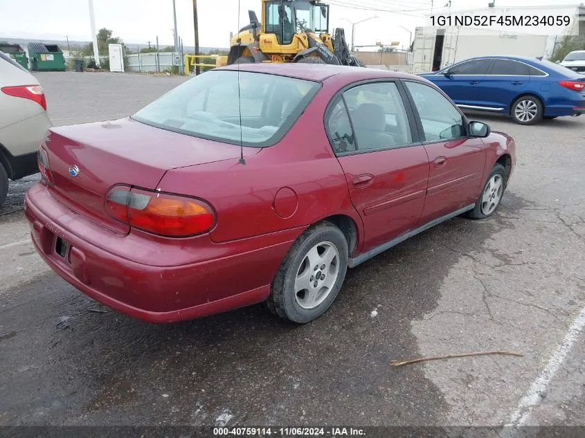 2005 Chevrolet Classic VIN: 1G1ND52F45M234059 Lot: 40759114