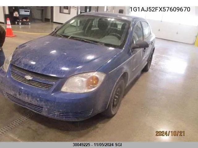 2005 Chevrolet Cobalt VIN: 1G1AJ52FX57609670 Lot: 30049225