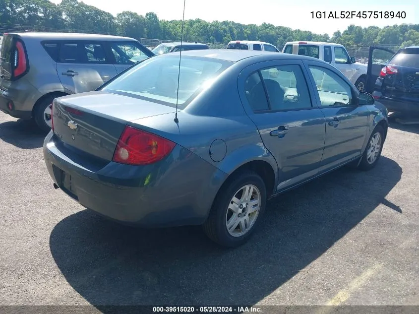 2005 Chevrolet Cobalt Ls VIN: 1G1AL52F457518940 Lot: 39515020