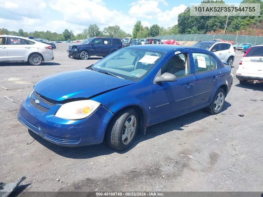 2005 Chevrolet Cobalt VIN: 1G1AK52F357544755 Lot: 40188749