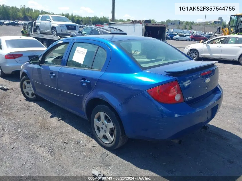 2005 Chevrolet Cobalt VIN: 1G1AK52F357544755 Lot: 40188749