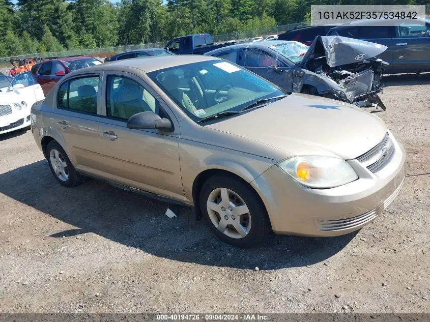 2005 Chevrolet Cobalt VIN: 1G1AK52F357534842 Lot: 40194726