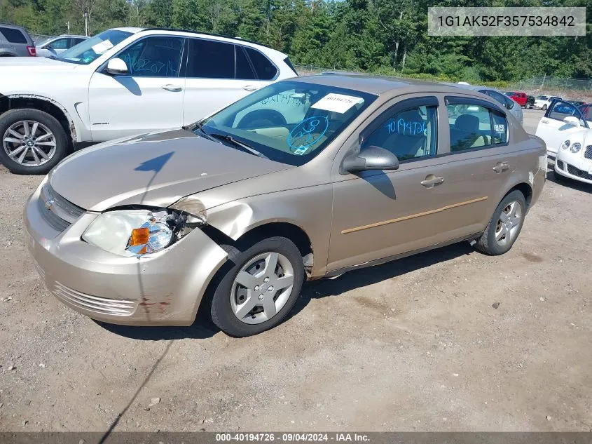 2005 Chevrolet Cobalt VIN: 1G1AK52F357534842 Lot: 40194726