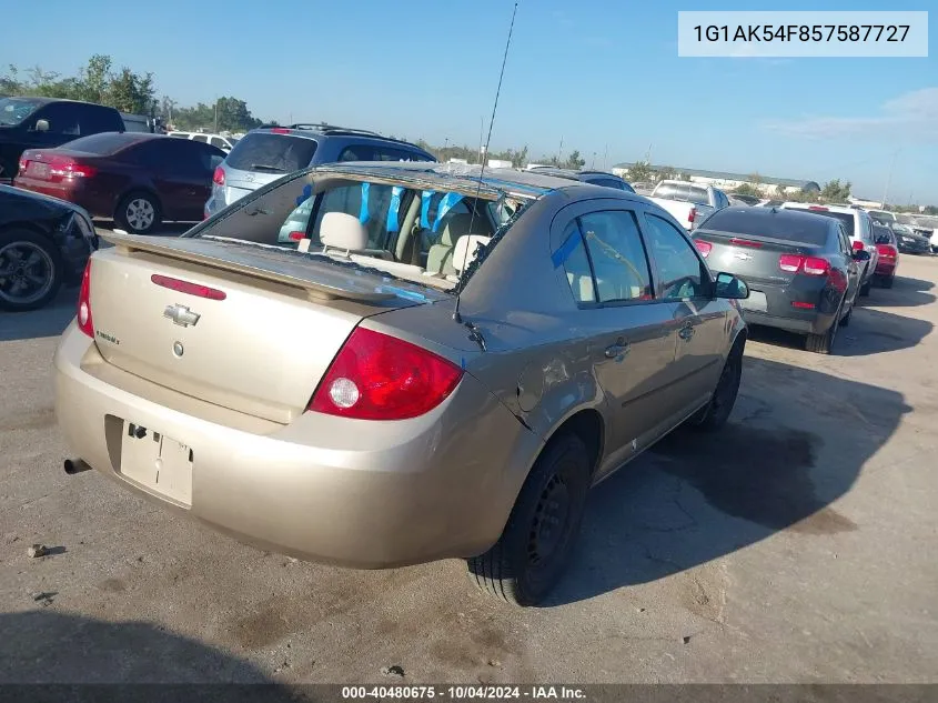 2005 Chevrolet Cobalt VIN: 1G1AK54F857587727 Lot: 40480675