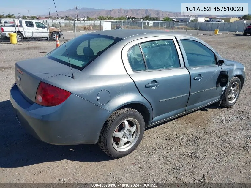 2005 Chevrolet Cobalt Ls VIN: 1G1AL52F457510028 Lot: 40578490