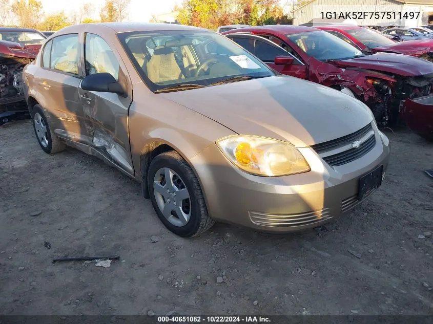 2005 Chevrolet Cobalt VIN: 1G1AK52F757511497 Lot: 40651082