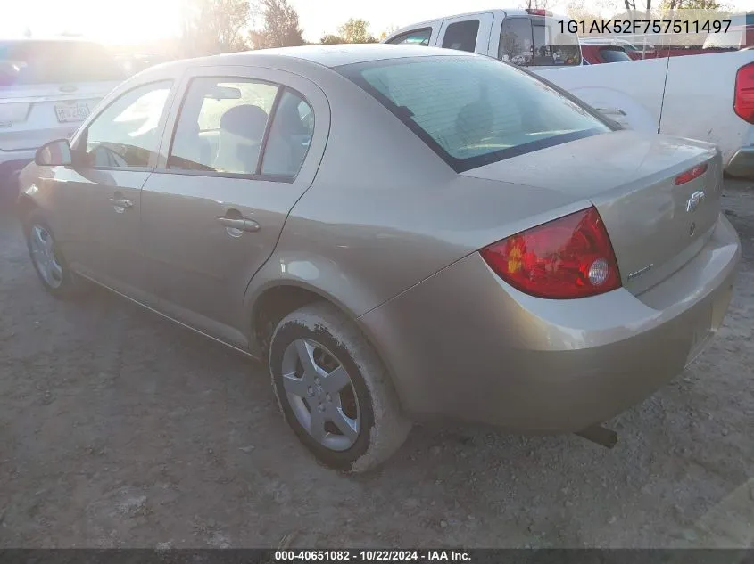 2005 Chevrolet Cobalt VIN: 1G1AK52F757511497 Lot: 40651082