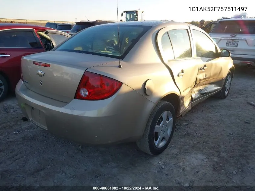 2005 Chevrolet Cobalt VIN: 1G1AK52F757511497 Lot: 40651082