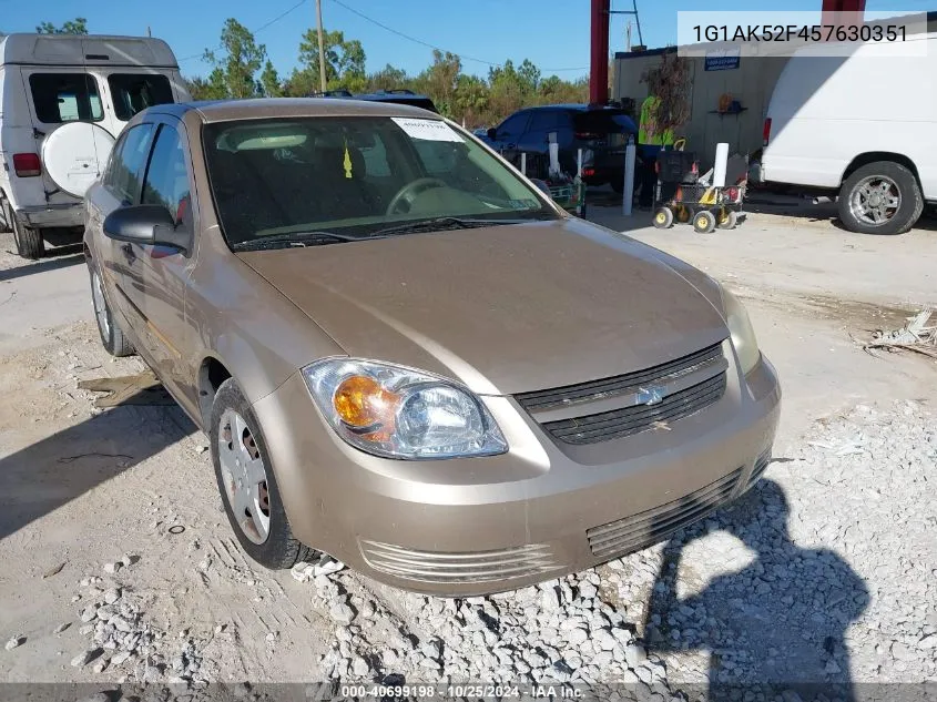 2005 Chevrolet Cobalt VIN: 1G1AK52F457630351 Lot: 40699198