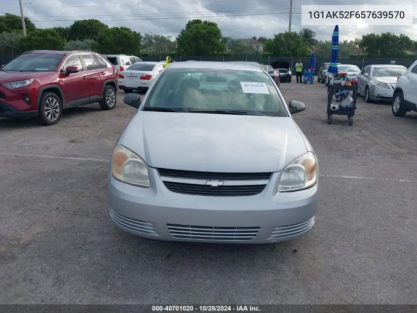 2005 Chevrolet Cobalt VIN: 1G1AK52F657639570 Lot: 40701020