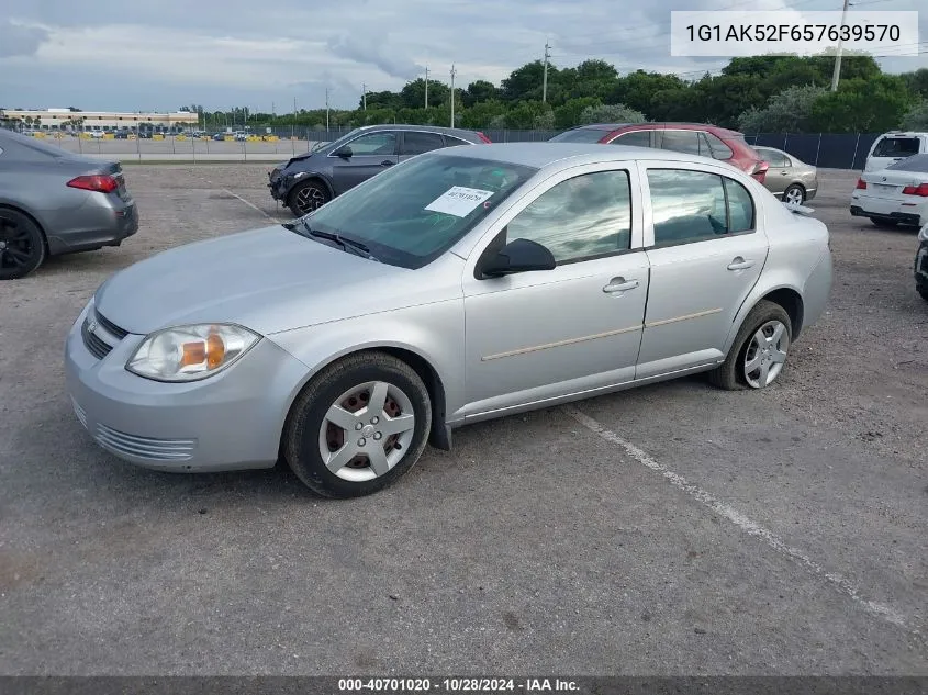 2005 Chevrolet Cobalt VIN: 1G1AK52F657639570 Lot: 40701020