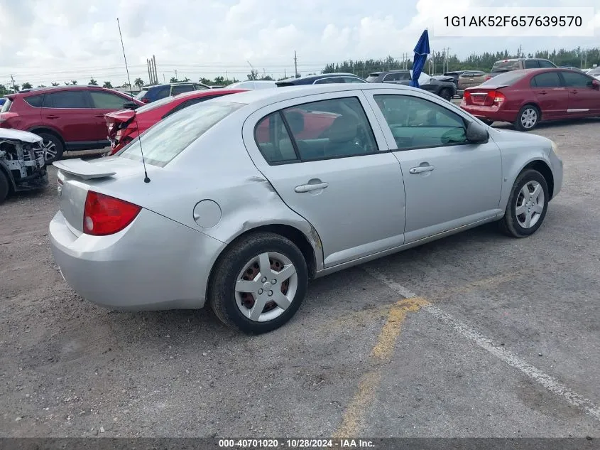 2005 Chevrolet Cobalt VIN: 1G1AK52F657639570 Lot: 40701020