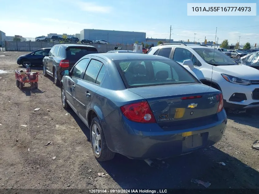 2006 Chevrolet Cobalt Ls VIN: 1G1AJ55F167774973 Lot: 12070104