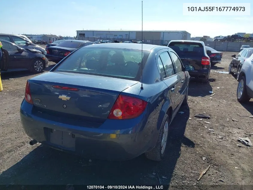 2006 Chevrolet Cobalt Ls VIN: 1G1AJ55F167774973 Lot: 12070104