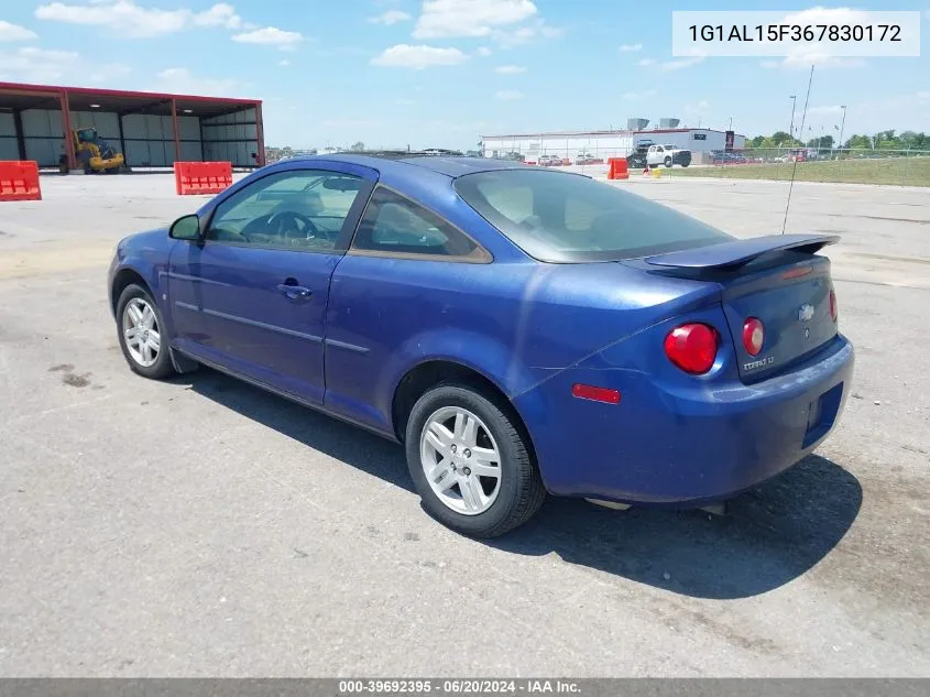 2006 Chevrolet Cobalt Lt VIN: 1G1AL15F367830172 Lot: 39692395